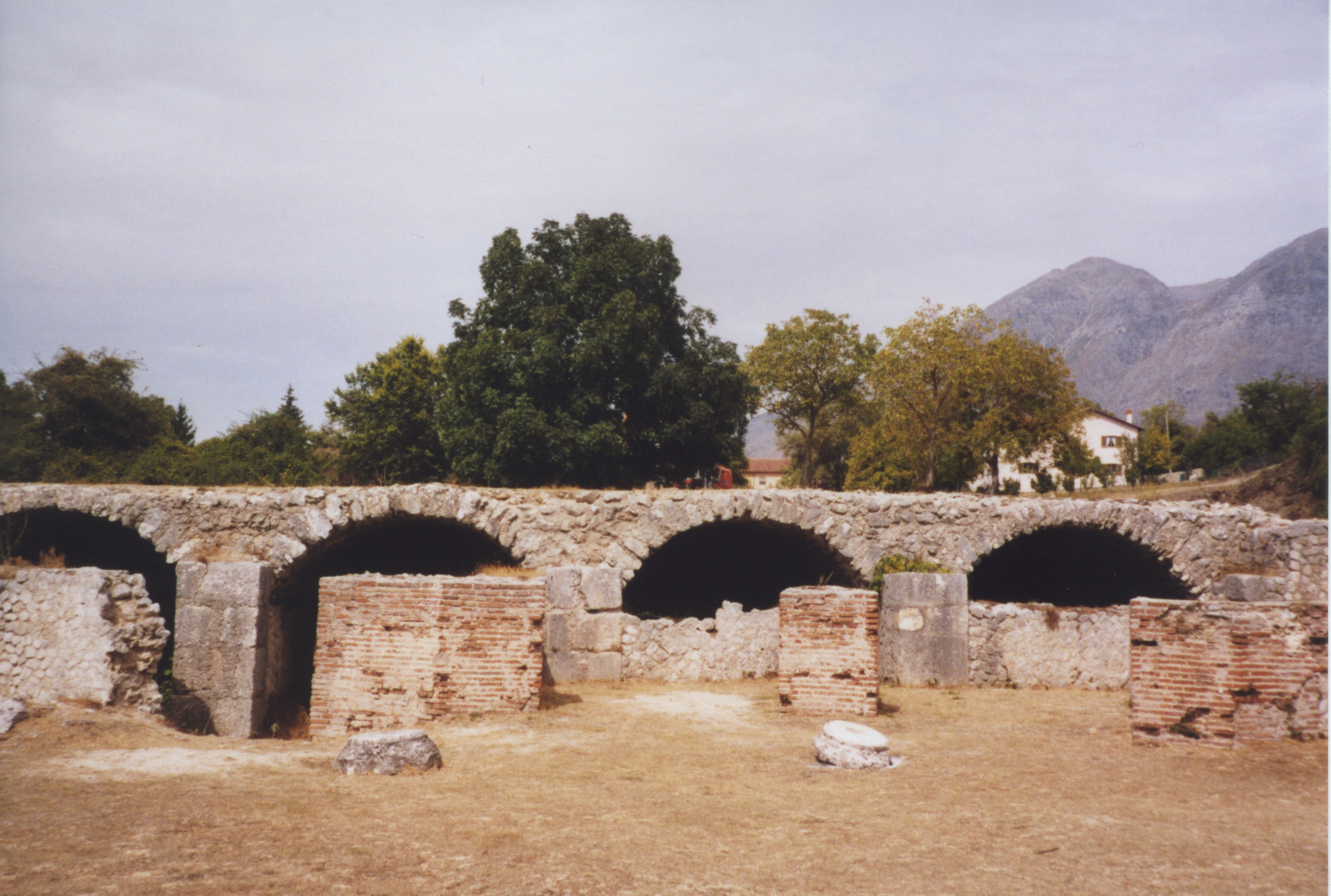 Shops Built into Rear of Basilica